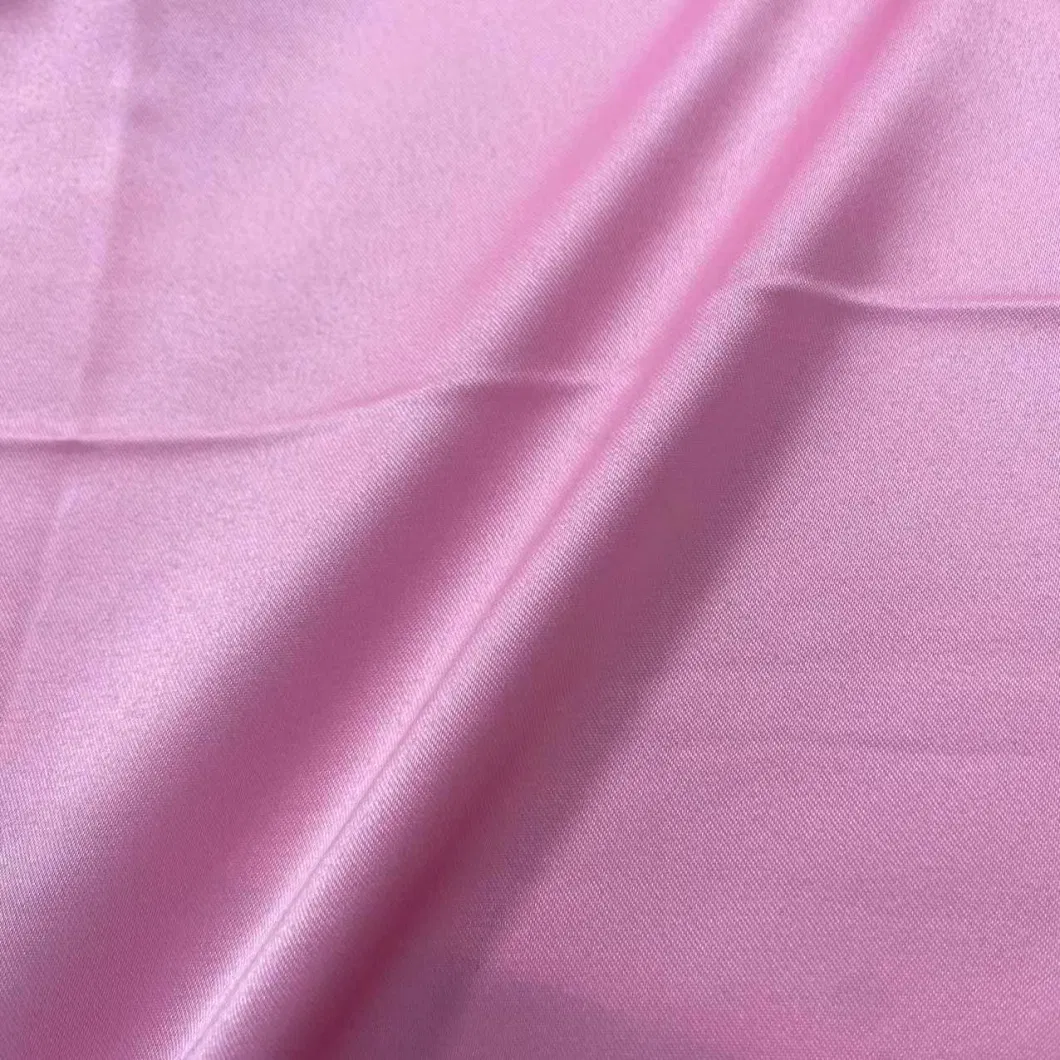 Tn Textile Polyester Imitation Silk Fabric Stretch Satin Fabric for Women Dress and Garment