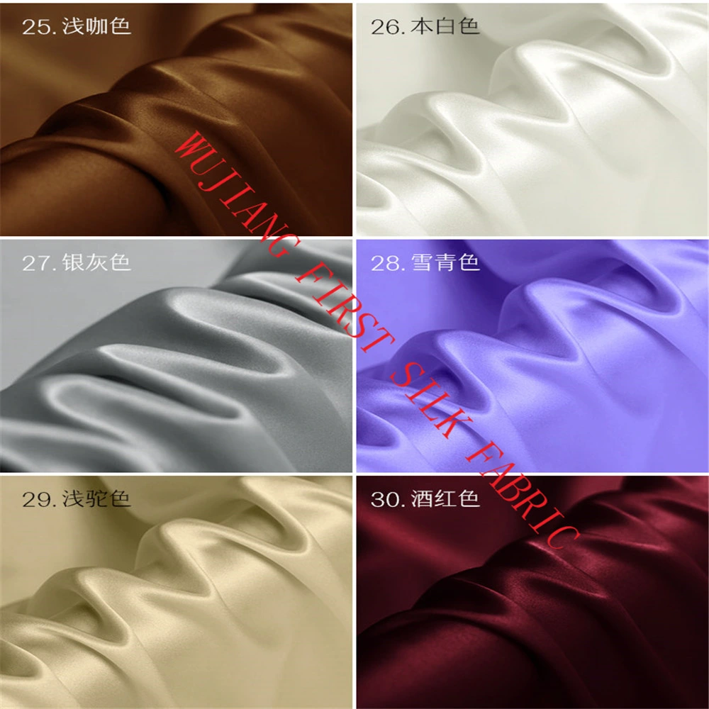 Top Grade 6A Quality Ready Stock 90 Colors Fast Delivery 100%Silk Mulberry Charmeuse Silk Satin Fabric