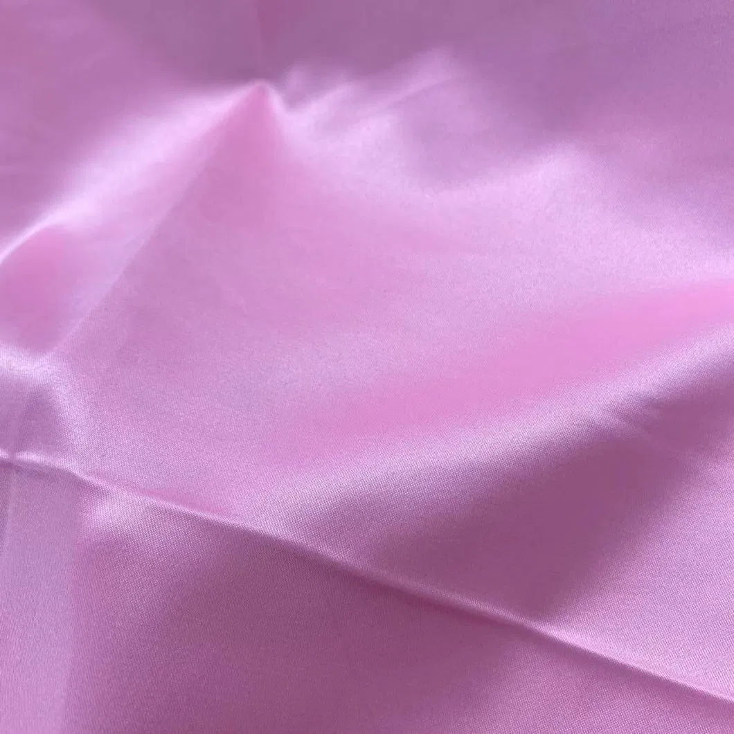 Tn Textile Polyester Imitation Silk Fabric Stretch Satin Fabric for Women Dress and Garment