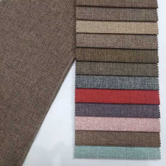 Linen Sofa Fabric Home High Quality Polyester Textile Woven 100% Polyester
